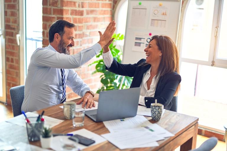 Team of professionals working together at CorpXervices