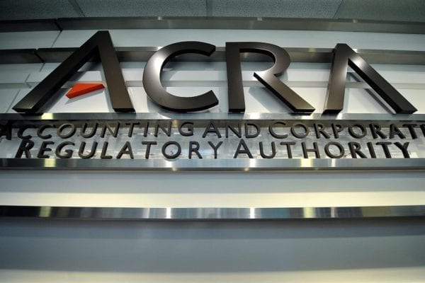 Accounting and Corporate Regulatory Authority (ACRA). The registrar of companies in Singapore.