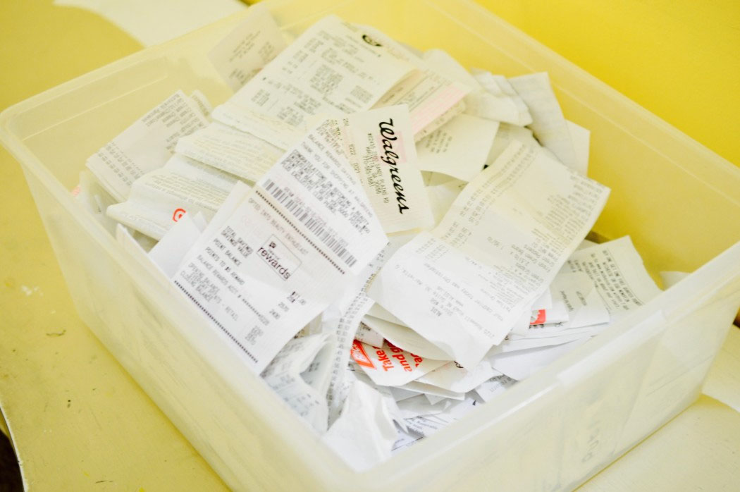 Information found in receipts are part of cash book inputs.